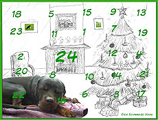 Schwarzer Hund Kalender Gewinnspiel